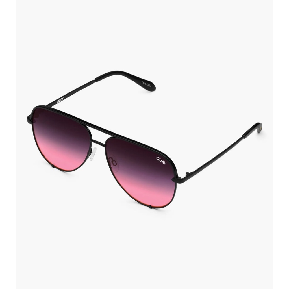 Quay High Key Micro 50mm Gradient Aviator Sunglasses